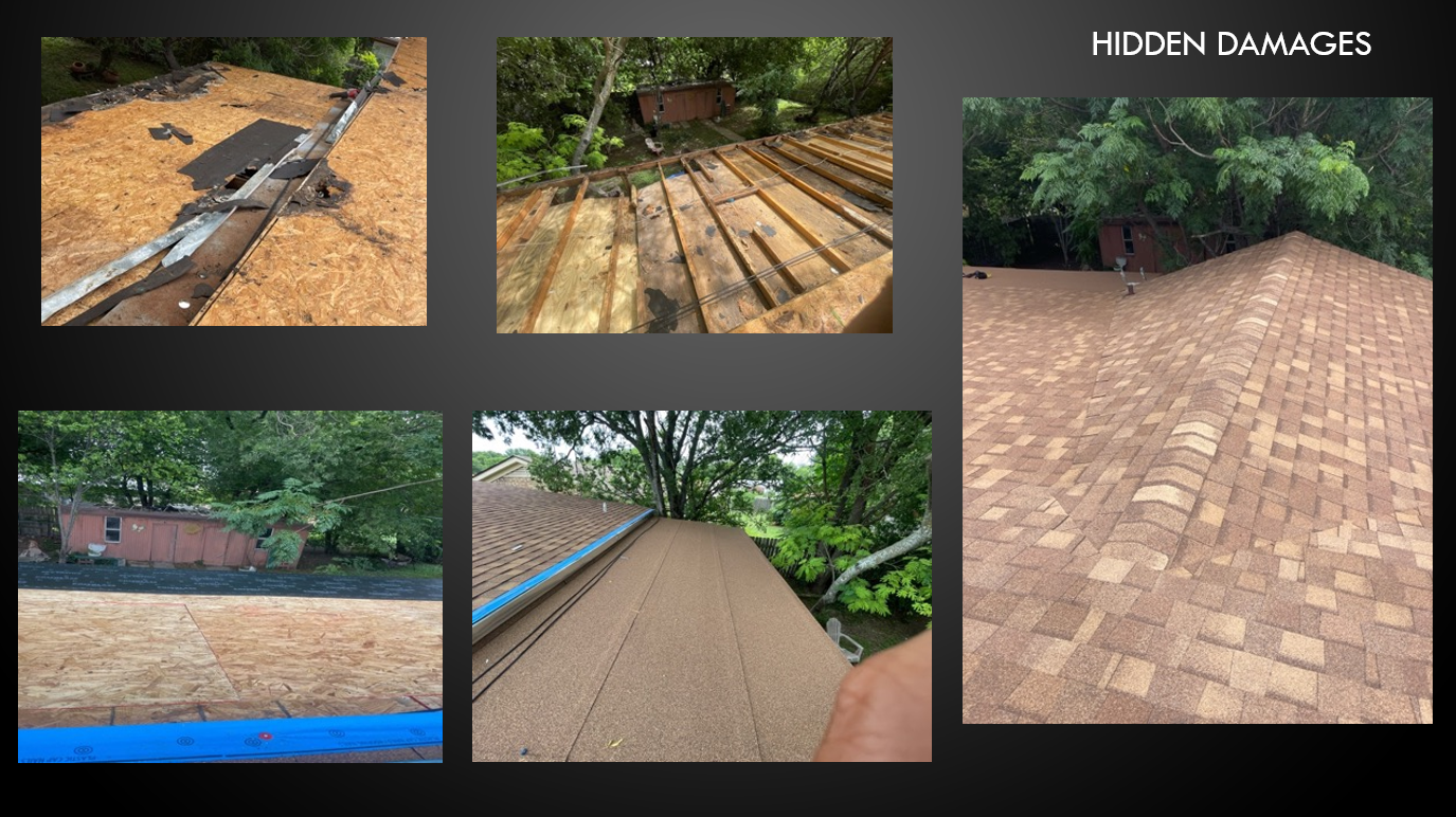 Hidden roof damages